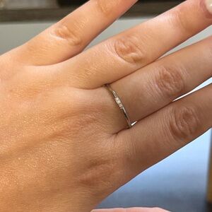 Dainty 3 stone ring